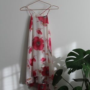 Pink Floral Summer Dress